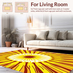 Radiating Starburst Geometric Pattern Rug