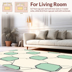 Geometric Octagon Inlaid Pattern Rug