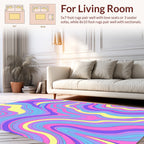 Pastel Swirls Pattern Rug