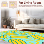 Funky Yellow Banana Pattern Rug