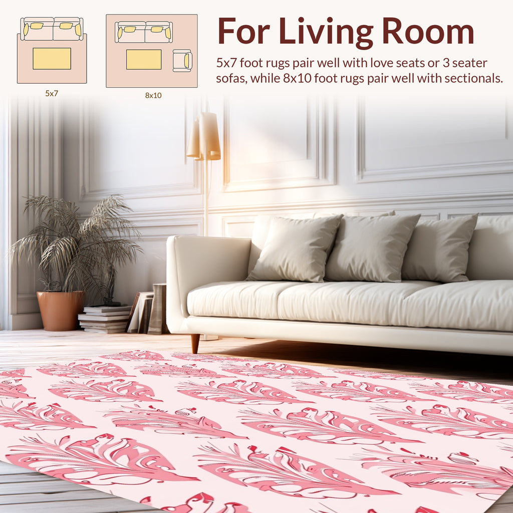 Ornate Floral Repeating Pattern Design Rug