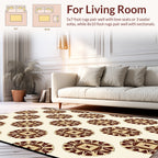 Vintage Sunburst Medallion Pattern Rug