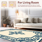 Ornate Floral Border Design Rug