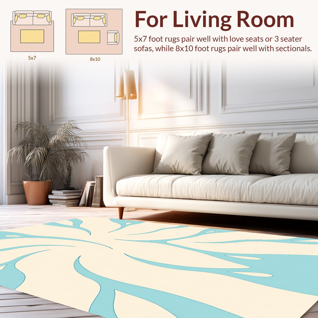 Abstract Swirls Pattern Rug