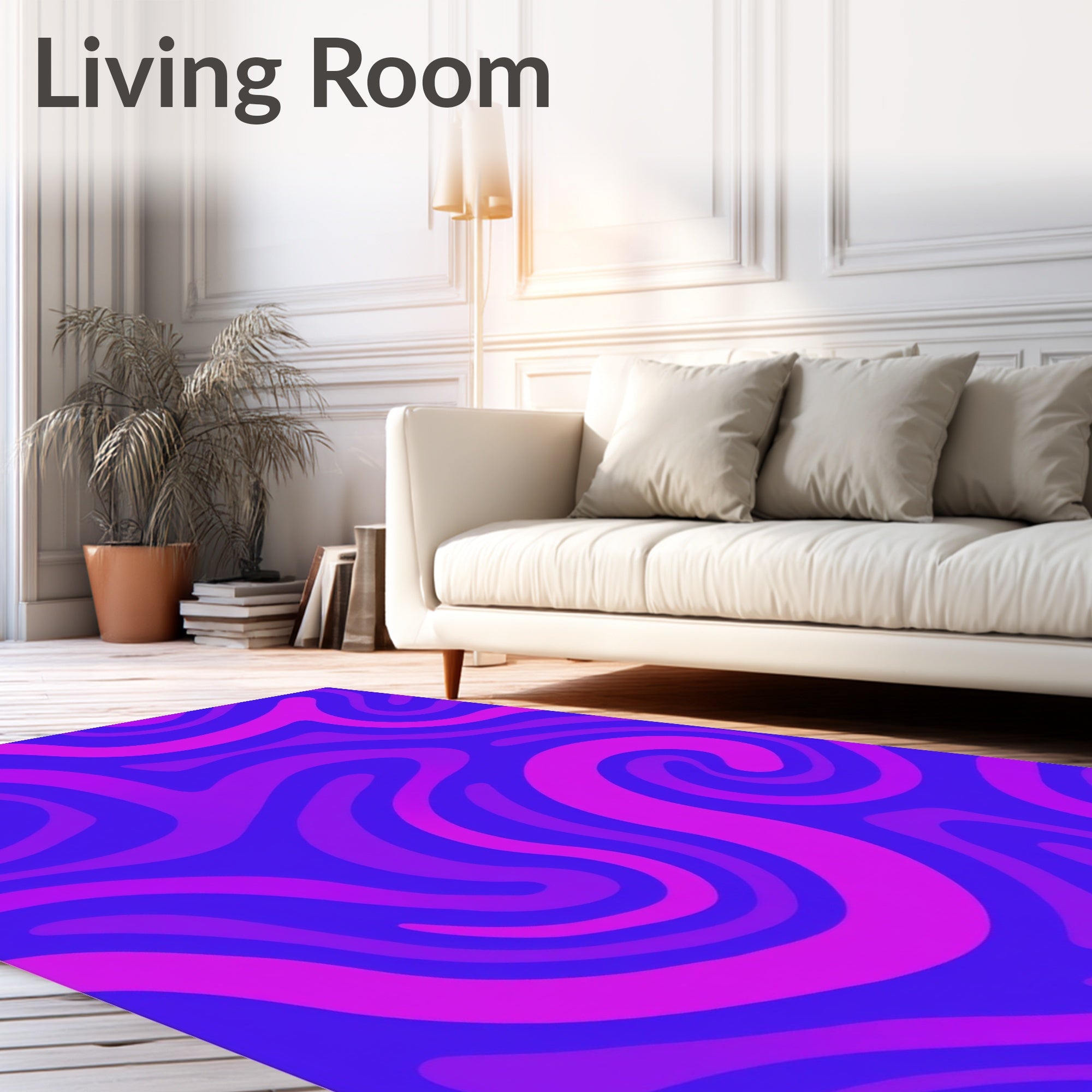 Abstract Swirl Pattern Rug