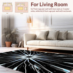 Radial Burst Abstract Design Rug