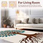 Whimsical Tree Of Life Pattern Rug