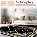 Classic Geometric Scrollwork Pattern Rug