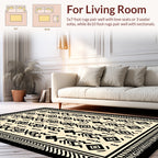 Bold Abstract Tribal Pattern Rug