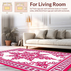 Classic Central Floral Mandala Design Rug