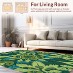 Intricate Floral Symmetry Design Rug