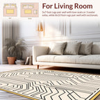 Abstract Circuit Board Linear Pattern Rug