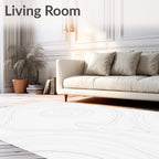 Abstract Swirls Organic Lines Rug