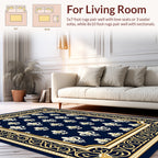 Regal Fleur De Lis Pattern Rug