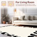 Friendly Faces Border Pattern Rug