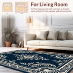 Elegant Floral Mandala Frame Rug