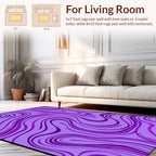 Amethyst Swirl Pattern Rug