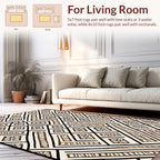 Geometric Floral Diamond Pattern Rug
