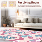 Pink Camouflage Pattern Rug