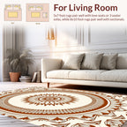 Intricate Marigold Mandala Pattern Rug