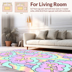 Pastel Cloud Star Pattern Rug
