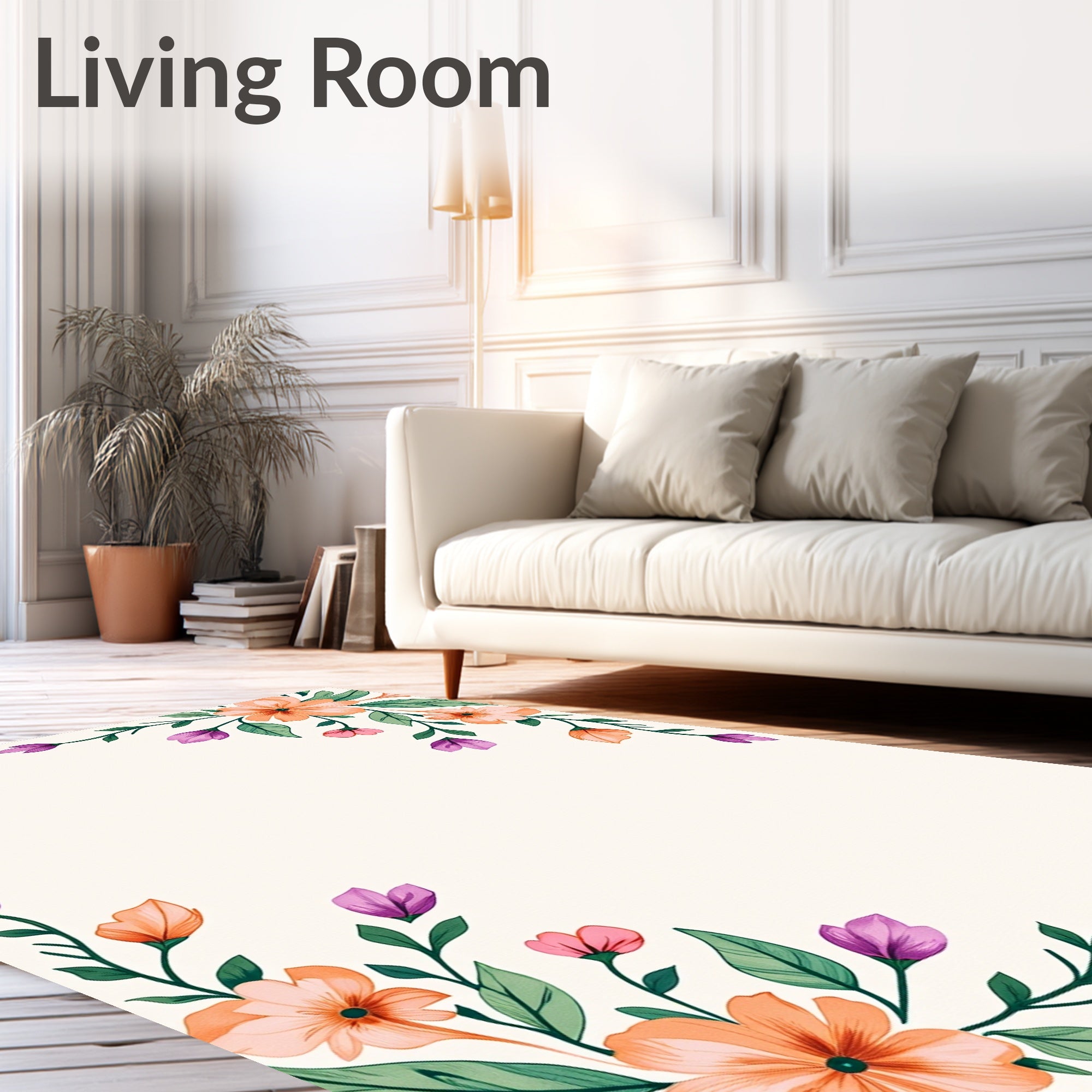 Whimsical Floral Accents Rug