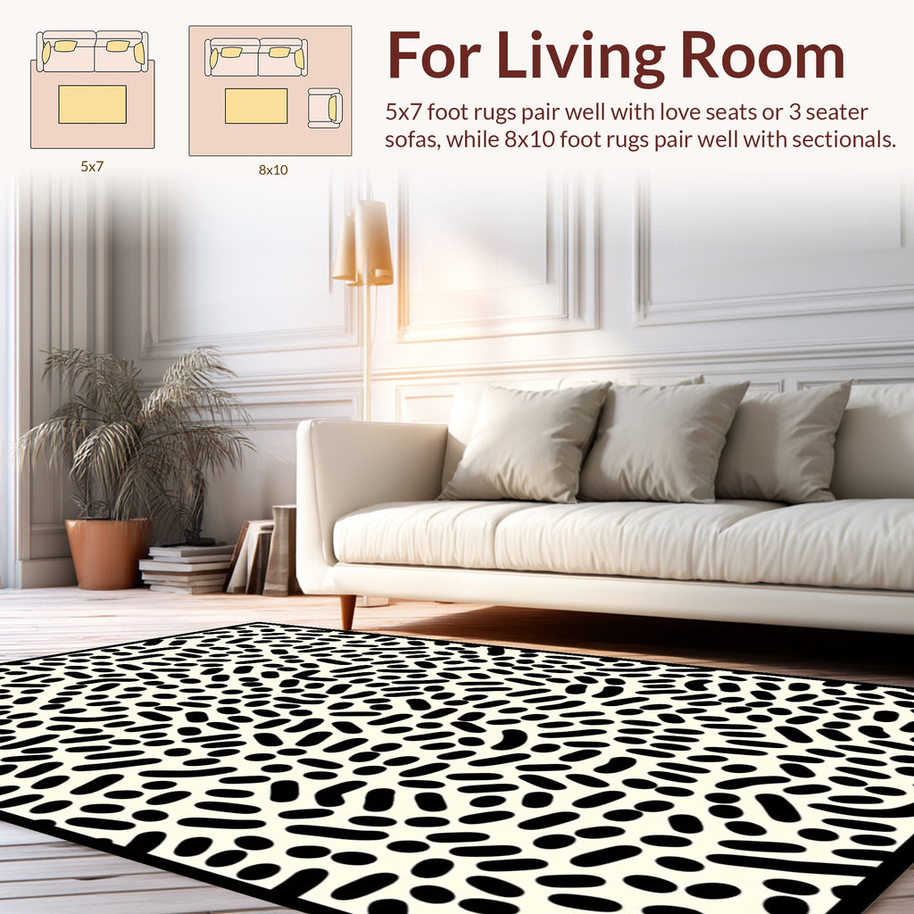 Organic Dots Pattern Rug