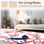 Charming Birds Blossom Design Rug
