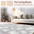 Abstract Contour Organic Swirl Rug