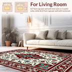 Ornate Floral Medallion Design Rug