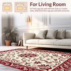Ornate Floral Scrollwork Design Rug