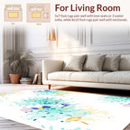 Abstract Splash Patterned Design Rug