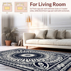 Intricate Mandala Floral Motif Rug