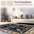 Ornate Floral Medallion Pattern Rug