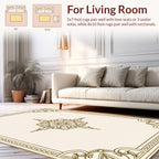 Grand Floral Ornate Frame Rug