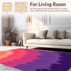 Fuzzy Gradient Sunburst Pattern Rug