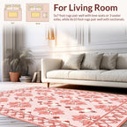 Coral Floral Elegant Classic Pattern Rug