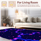Cosmic Starry Night Winding Pattern Rug