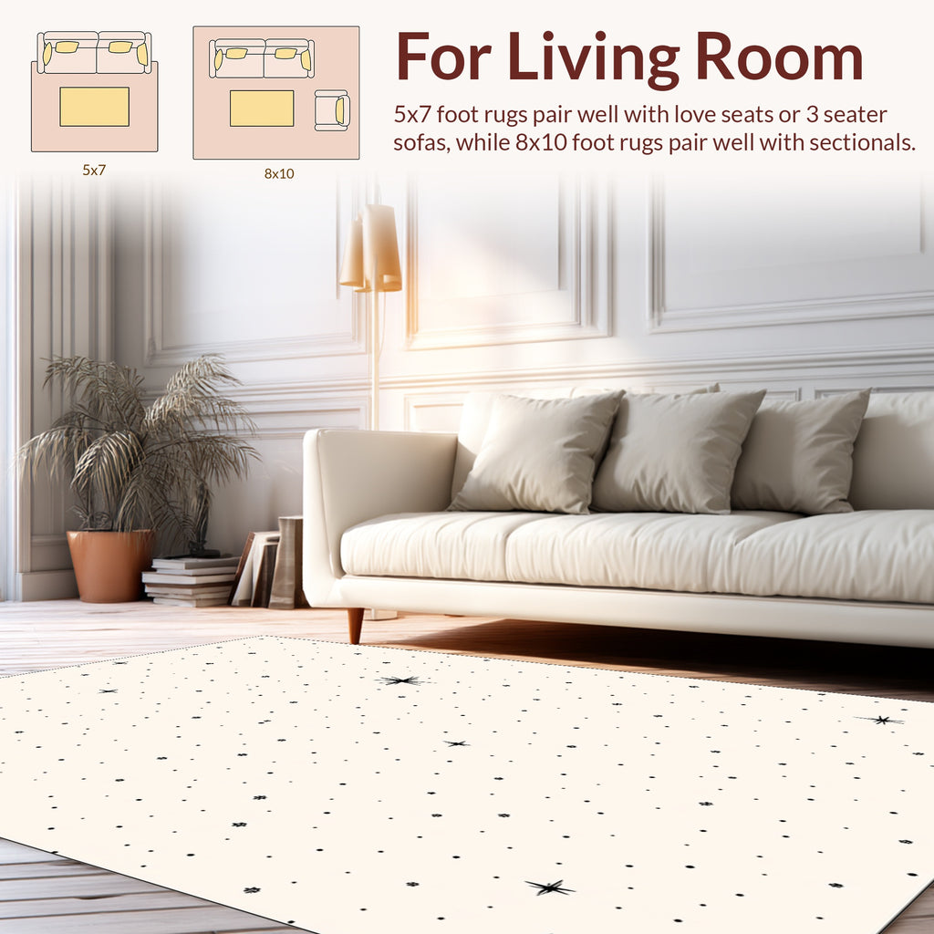 Stellar Dot Pattern Rug