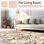 Abstract Floral Swirls Pattern Rug