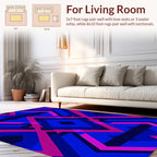 Bold Geometric Diamond Pattern Rug