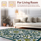 Vintage Floral Swirl Pattern Rug