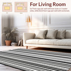 Bold Vertical Stripes Pattern Design Rug