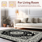 Intricate Mandala Border Design Rug