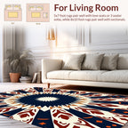 Sunburst Geometric Pattern Rug