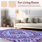 Intricate Mandala Floral Pattern Rug