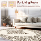 Classic Floral Scrollwork Motif Rug