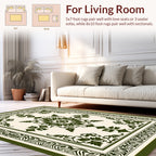 Ornate Floral Medallion Pattern Rug