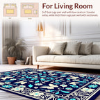 Floral Butterfly Ornate Traditional Rug