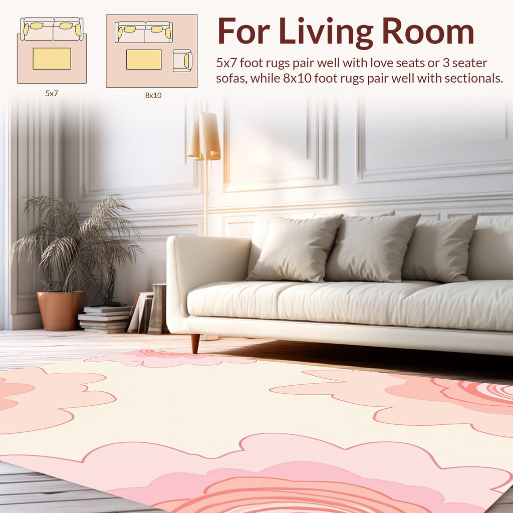Sweet Floral Shape Pattern Rug